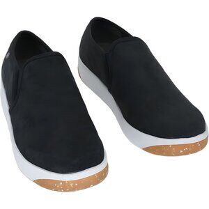 Bogs Womens Kicker Slip On Leather Shoe, Black, Size 9 US - Comfortable and Styl